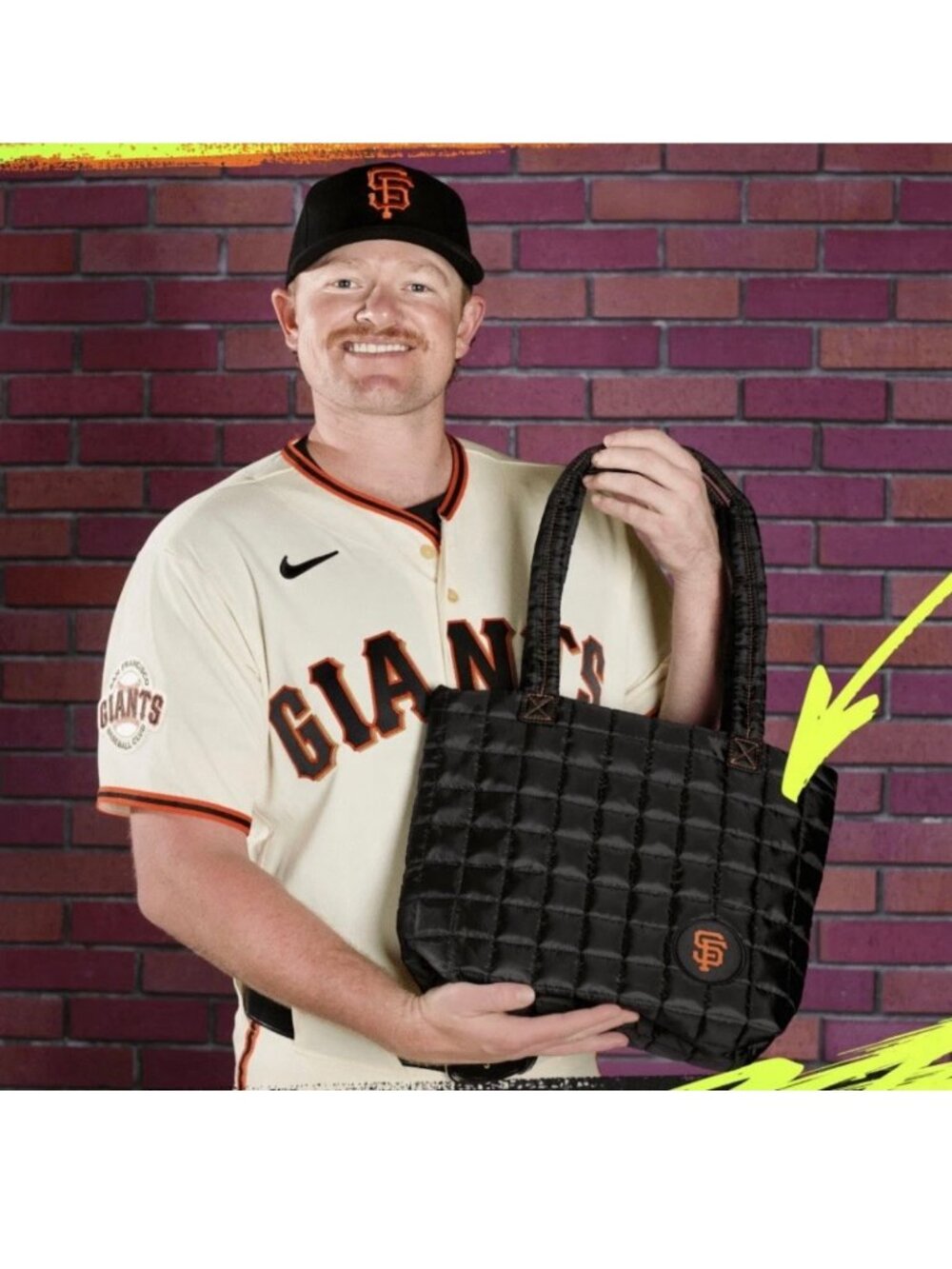 New! San Francisco SF GIANTS 2026 Mother’s Day Quilted Tote Bag MLB SGA 5/10/26